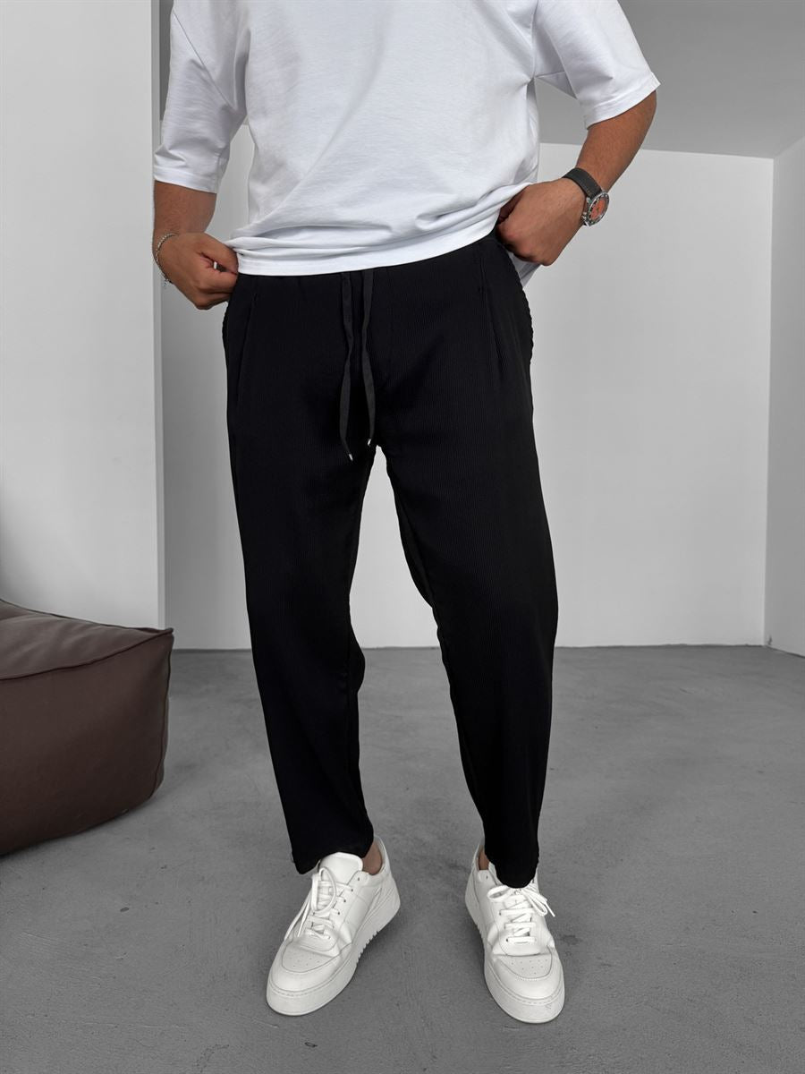 Ribbed Lycra Boyfriend Pants