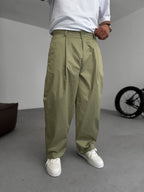 Pleated Relaxed Fit Pants
