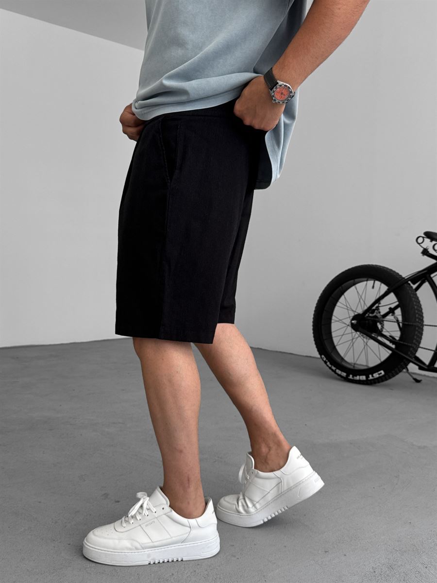 Striped Shorts with Pocket Detail