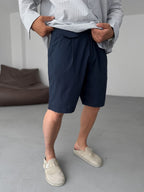 Striped Shorts with Pocket Detail