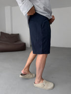 Striped Shorts with Pocket Detail