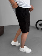 Thin Basic Gabardine Shorts