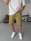 Thin Basic Gabardine Shorts
