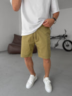 Thin Basic Gabardine Shorts