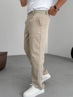 Pleated Lycra Baggy Pants