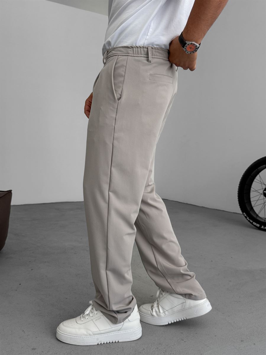 Pleated Lycra Baggy Pants