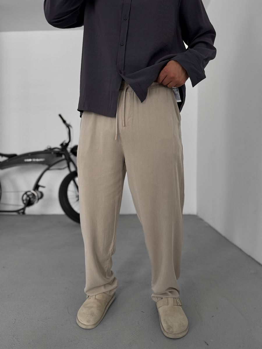 Thin Washed Baggy Pants