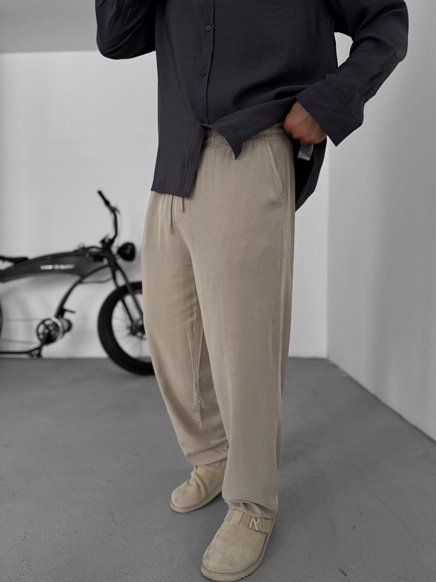 Thin Washed Baggy Pants