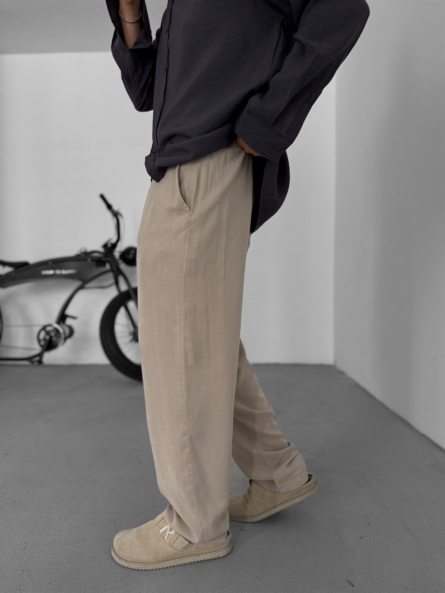 Thin Washed Baggy Pants