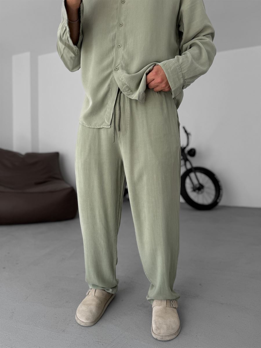 Thin Washed Baggy Pants