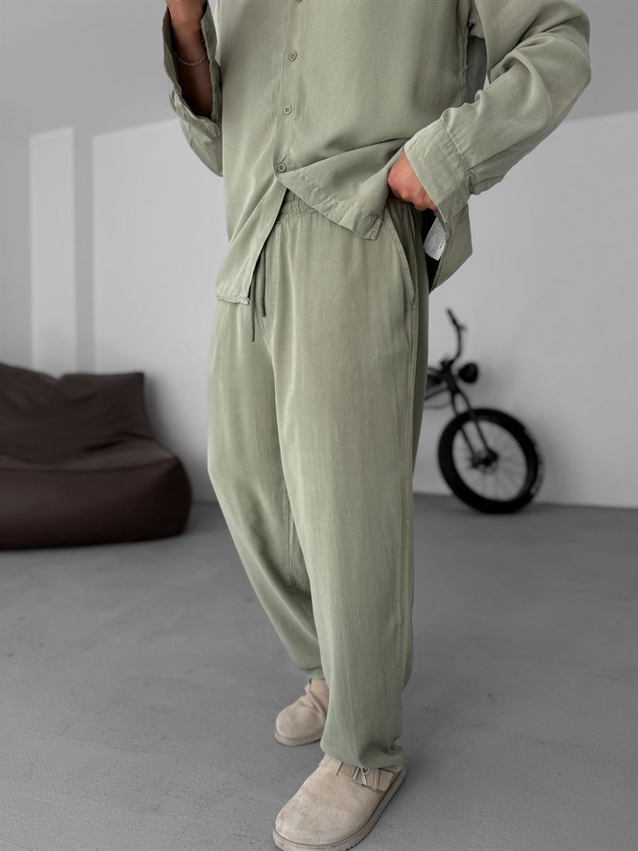 Thin Washed Baggy Pants