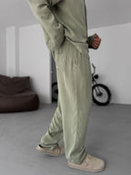 Thin Washed Baggy Pants