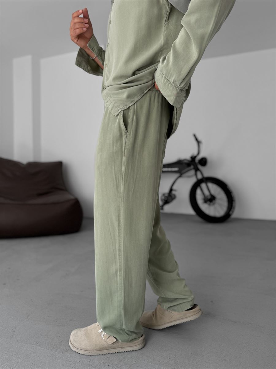 Thin Washed Baggy Pants