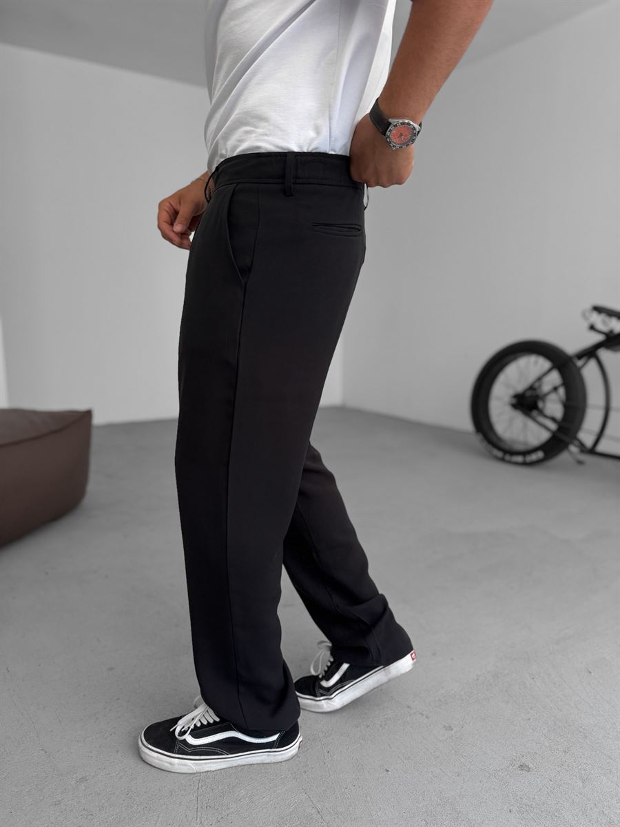 Tencel Fabric Pleated Baggy Pants