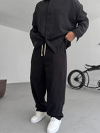 Cotton-Linen Baggy Pants