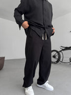 Cotton-Linen Baggy Pants