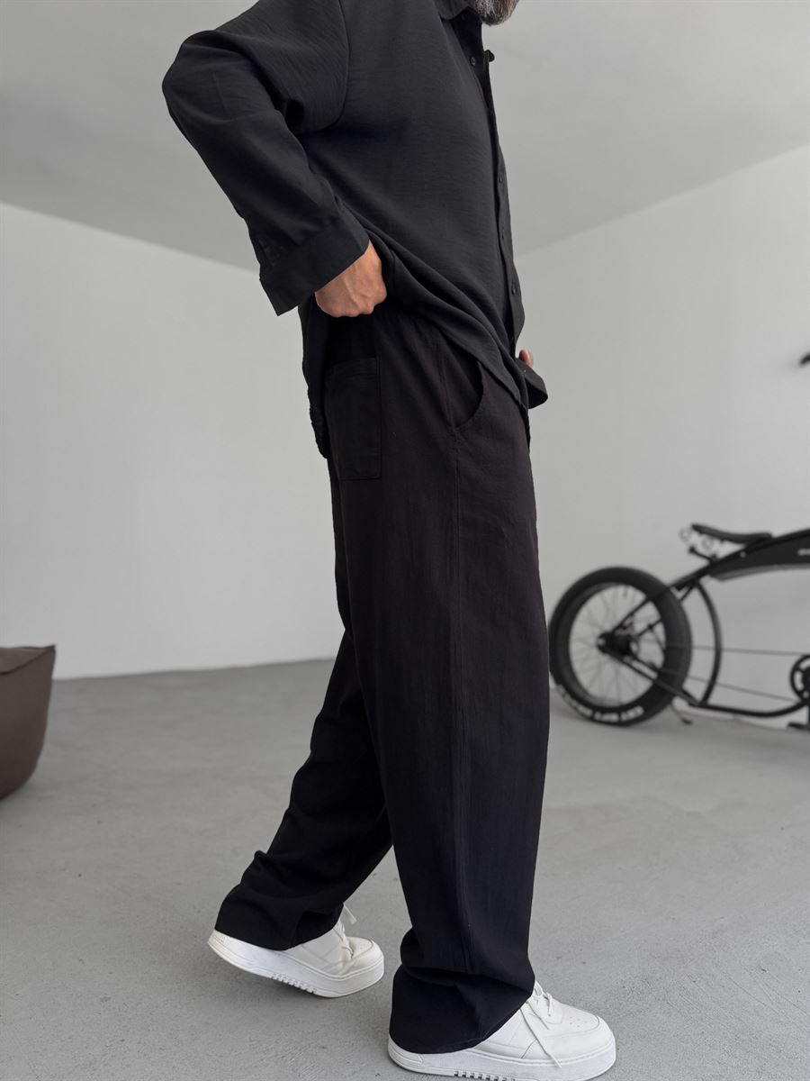 Cotton-Linen Baggy Pants