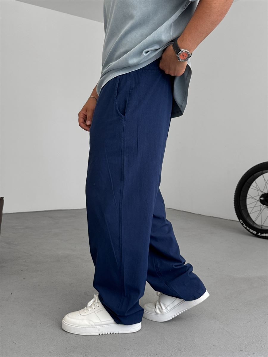 Cotton-Linen Baggy Pants