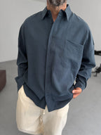 Single Pocket Modal Fabric Shirt