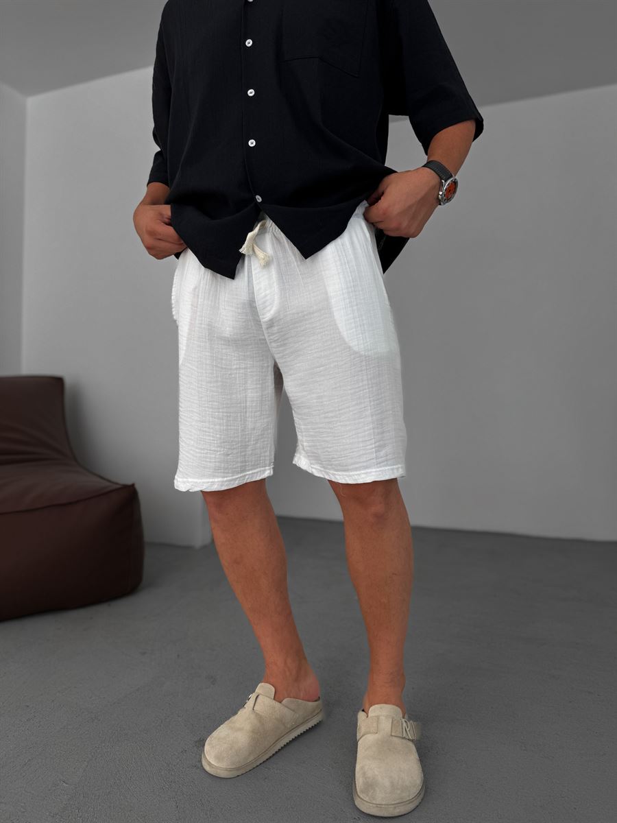 Muslin Fabric Basic Shorts