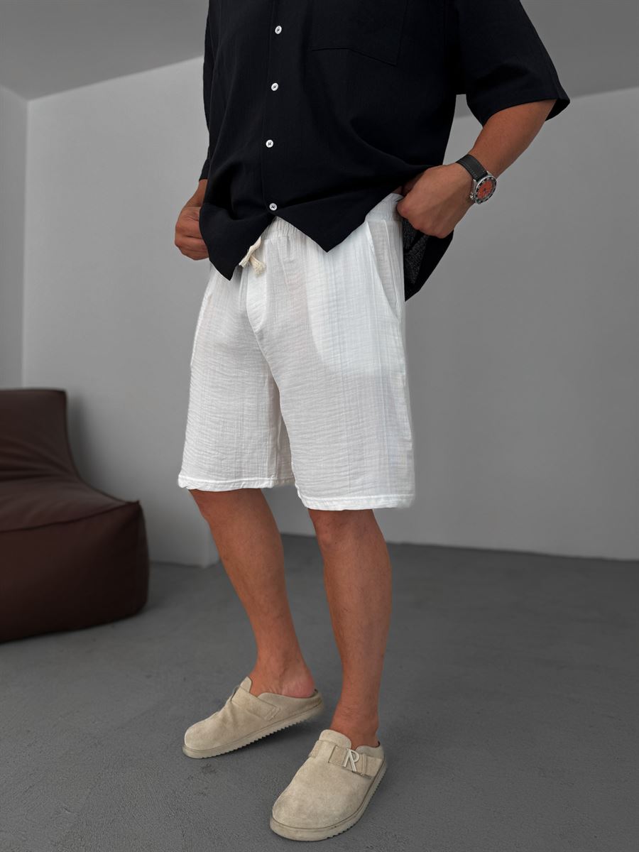 Muslin Fabric Basic Shorts