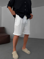 Muslin Fabric Basic Shorts