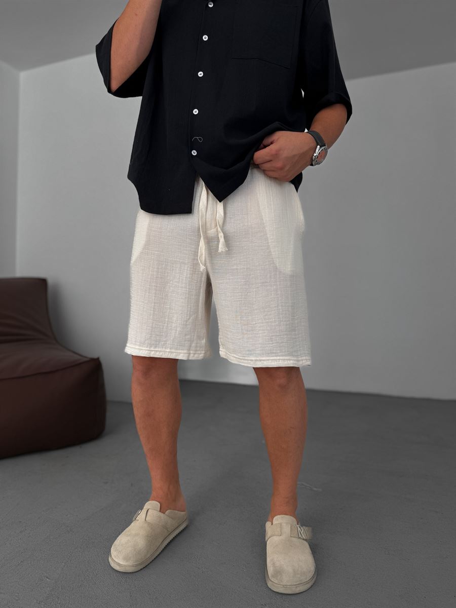 Muslin Fabric Basic Shorts