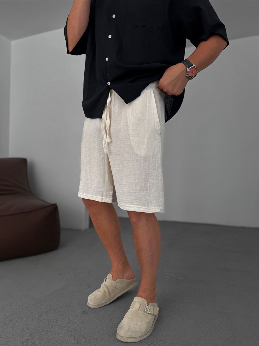 Muslin Fabric Basic Shorts