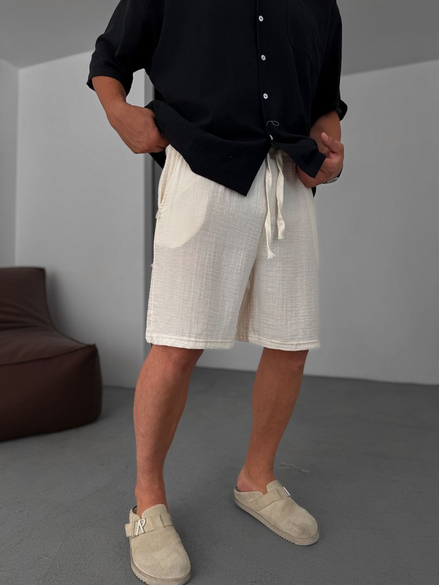 Muslin Fabric Basic Shorts
