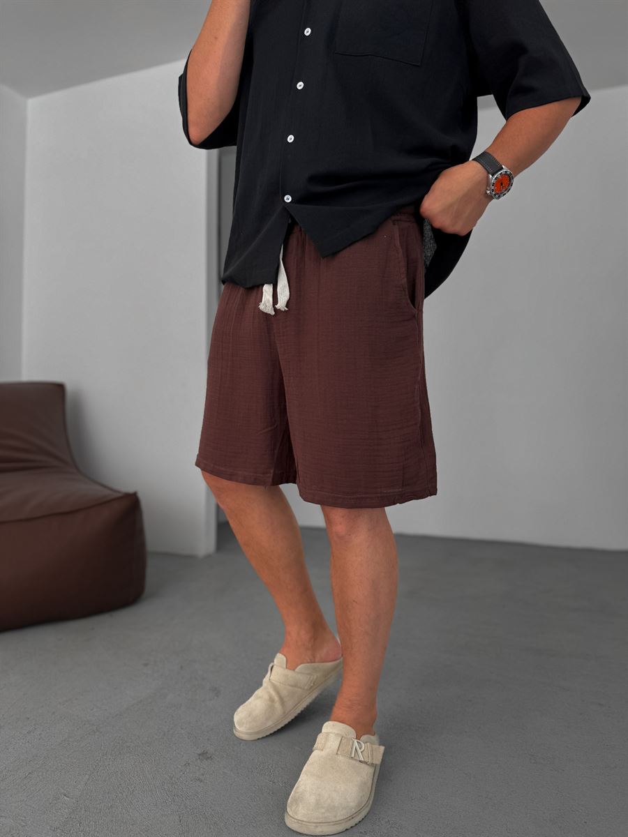 Muslin Fabric Basic Shorts