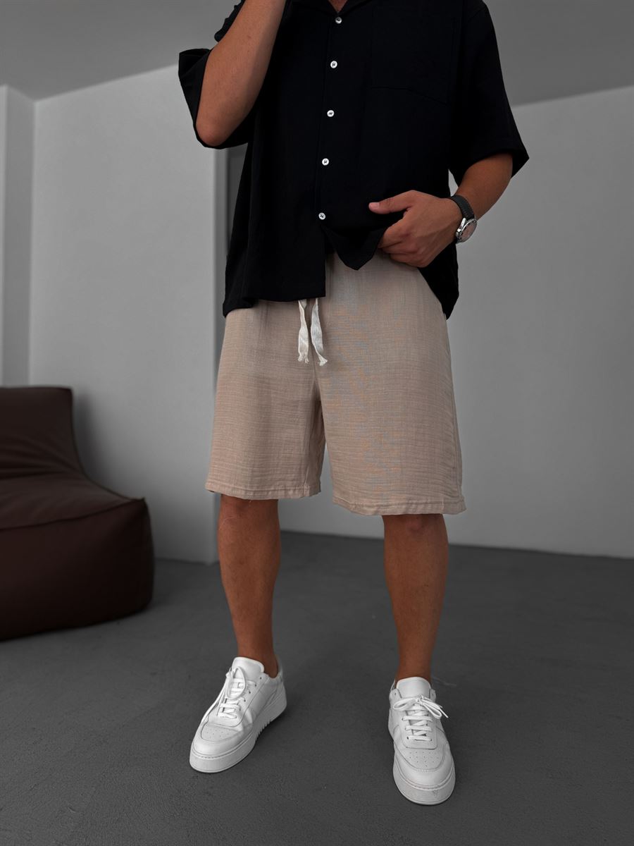 Muslin Fabric Basic Shorts