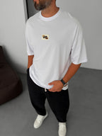 N-Text Patched Oversize T-Shirt