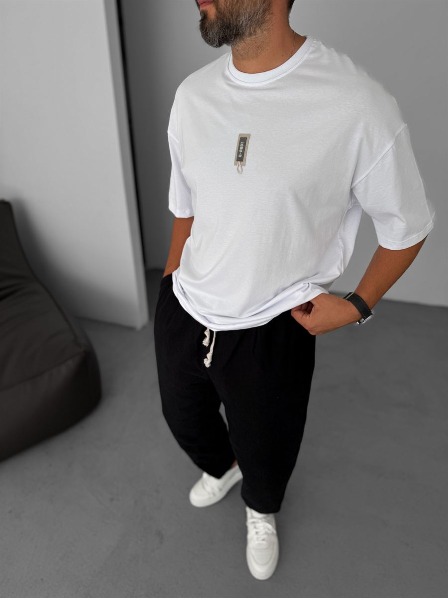 G- String Patched Oversize T-Shirt