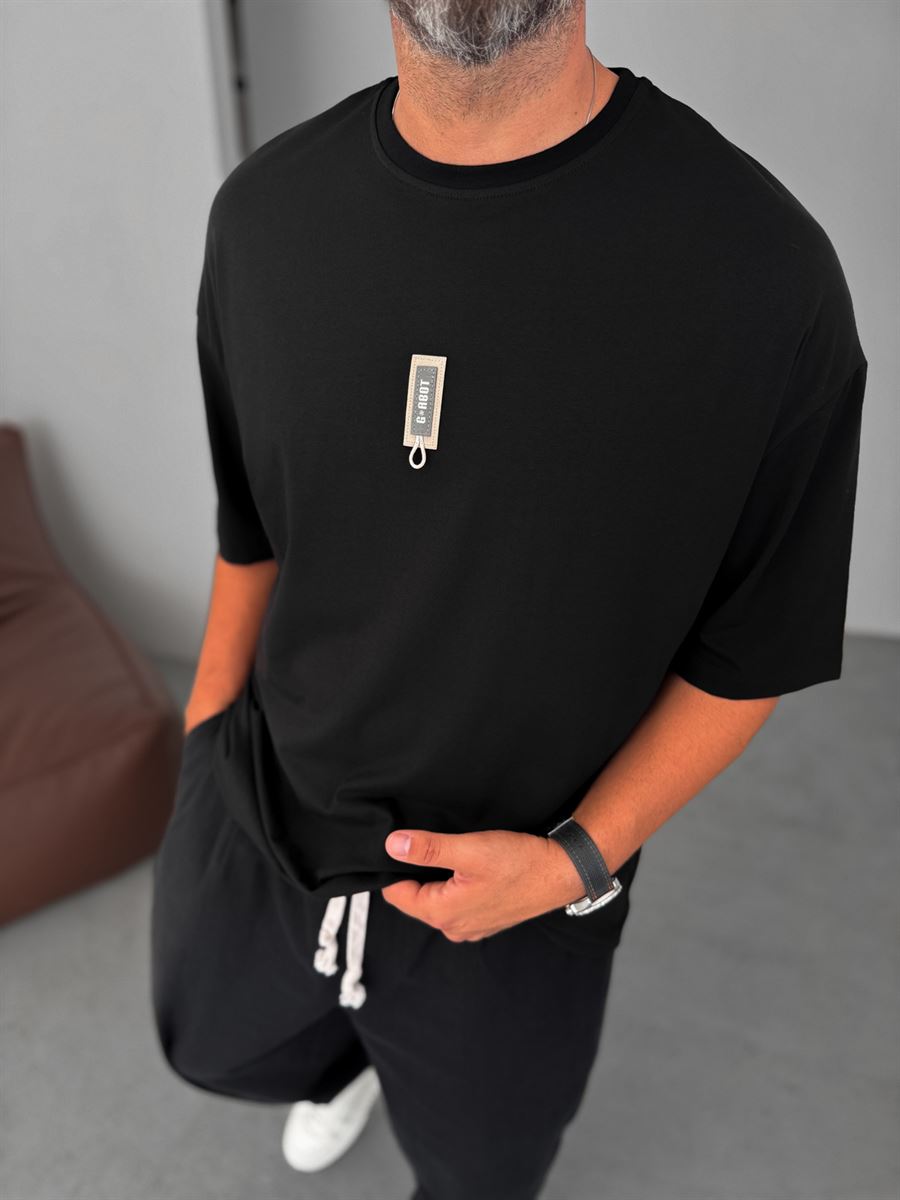 G- String Patched Oversize T-Shirt