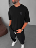 W-Bear Patched Oversize T-Shirt