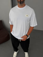 W-Patched Oversize T-Shirt