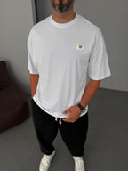 W-Patched Oversize T-Shirt