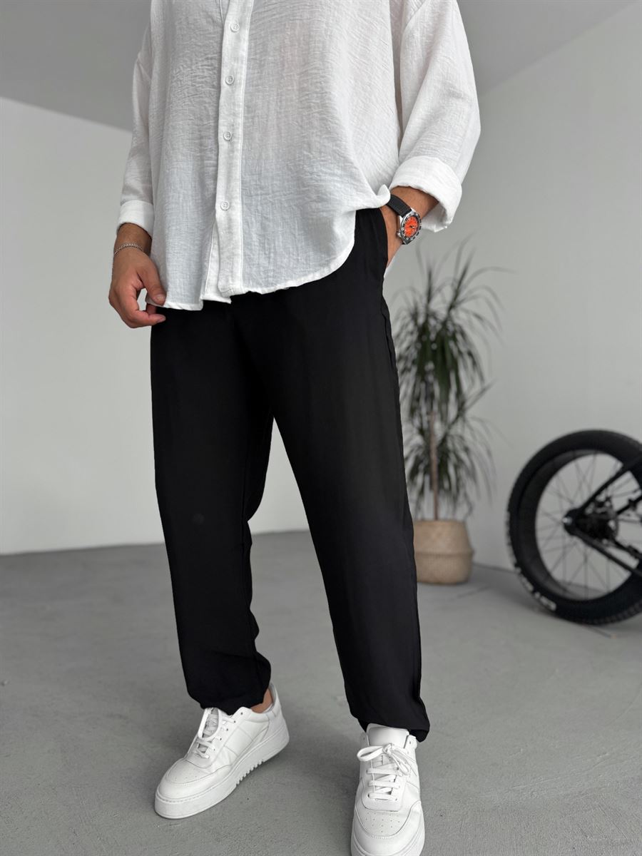 Tencel Fabric Carrot Cut Pants