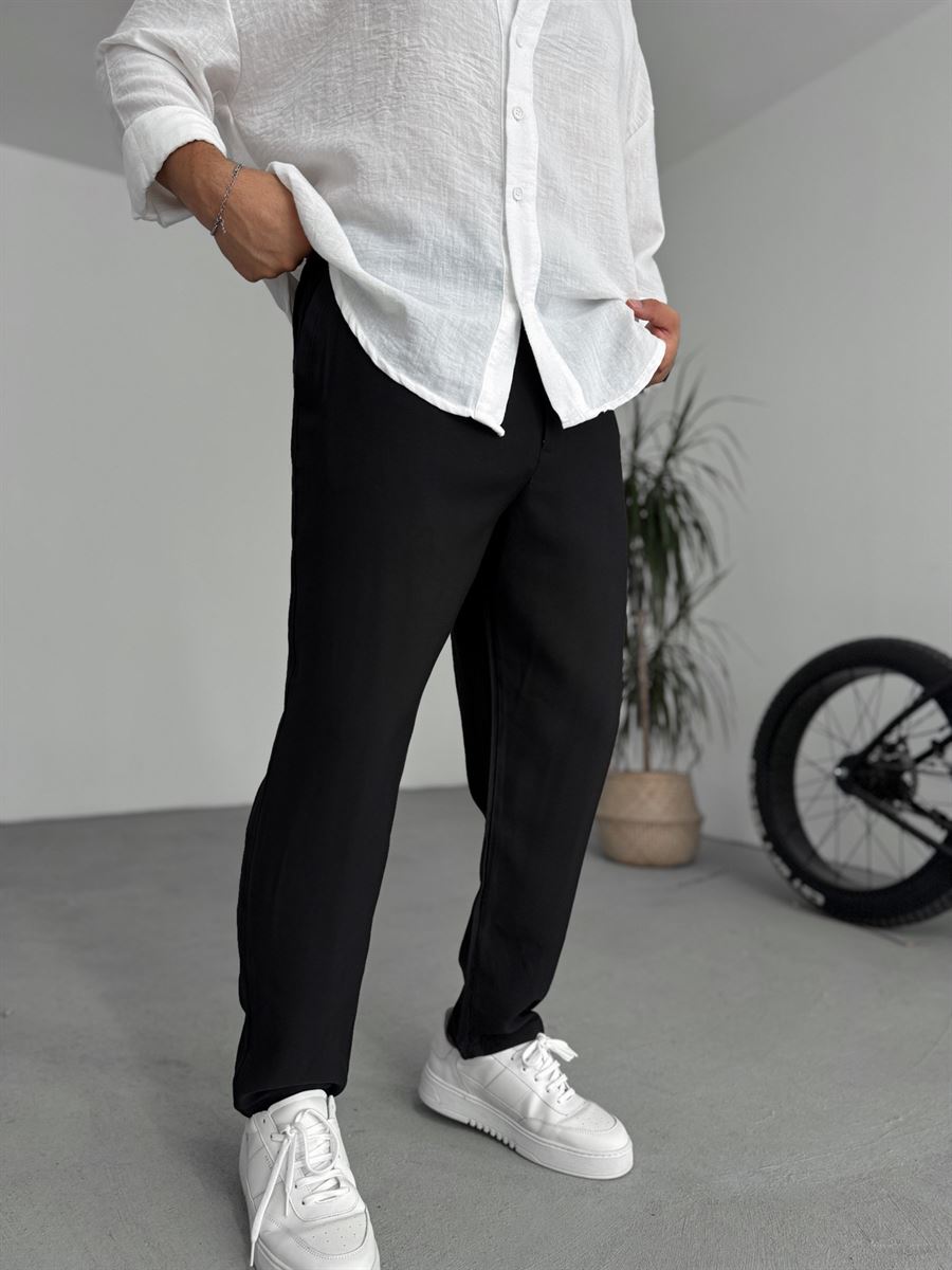 Tencel Fabric Carrot Cut Pants