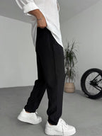 Tencel Fabric Carrot Cut Pants