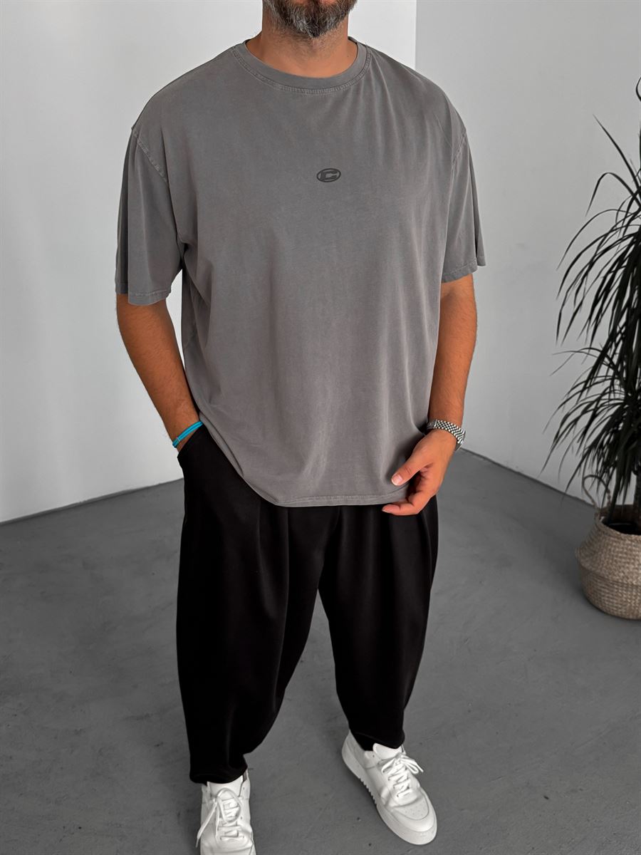 C-Embossed Washed T-Shirt