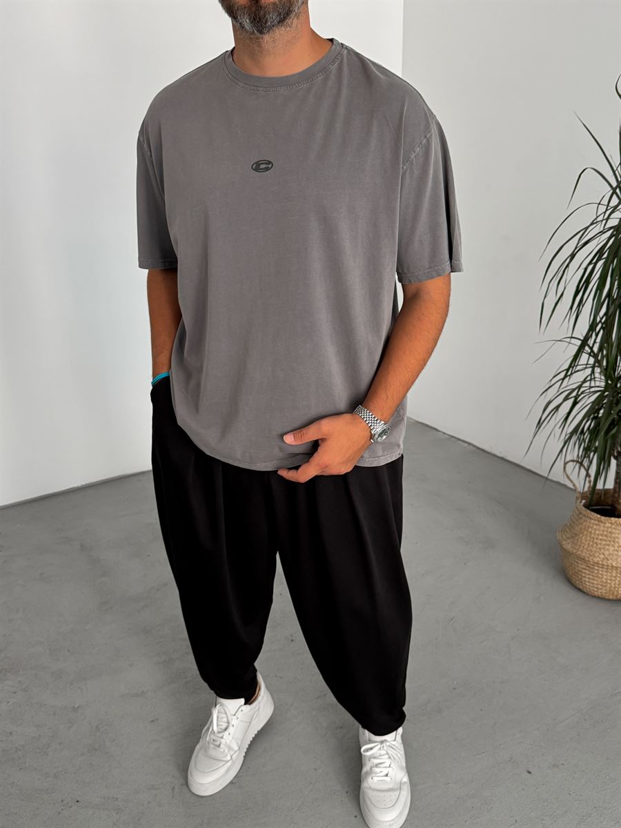 C-Embossed Washed T-Shirt