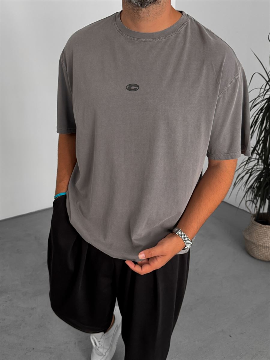 C-Embossed Washed T-Shirt