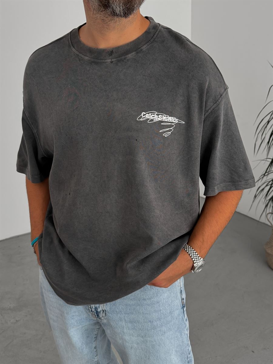 CS Printed Washed T-Shirt