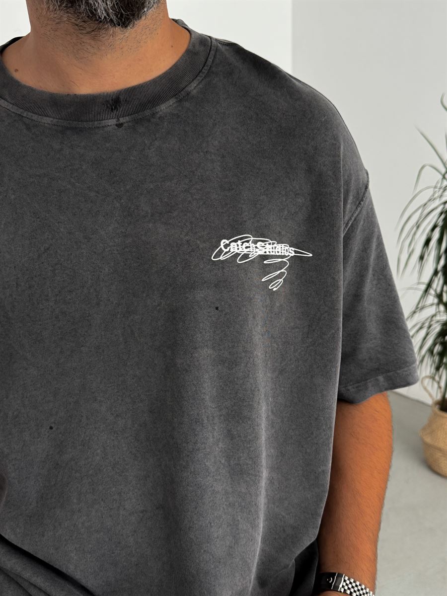 CS Printed Washed T-Shirt