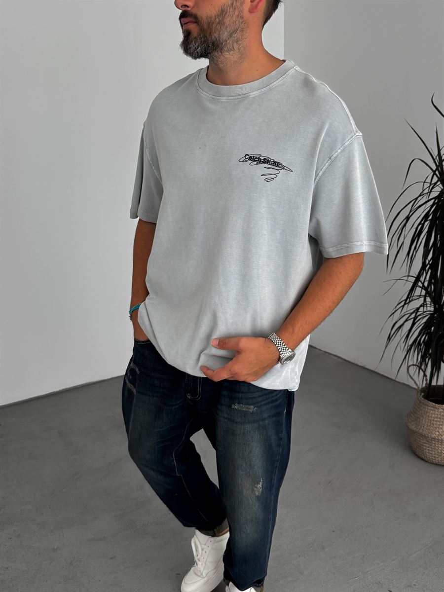 CS Printed Washed T-Shirt