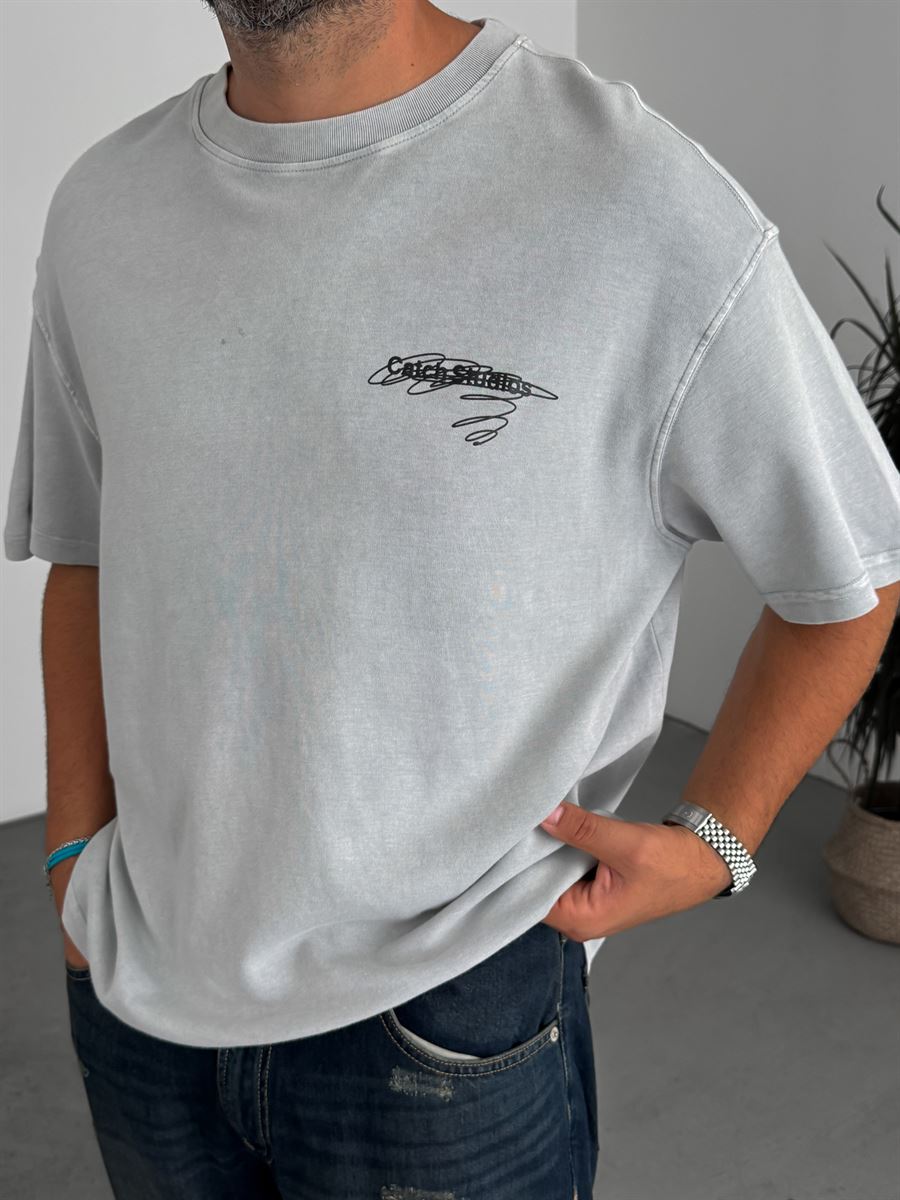 CS Printed Washed T-Shirt