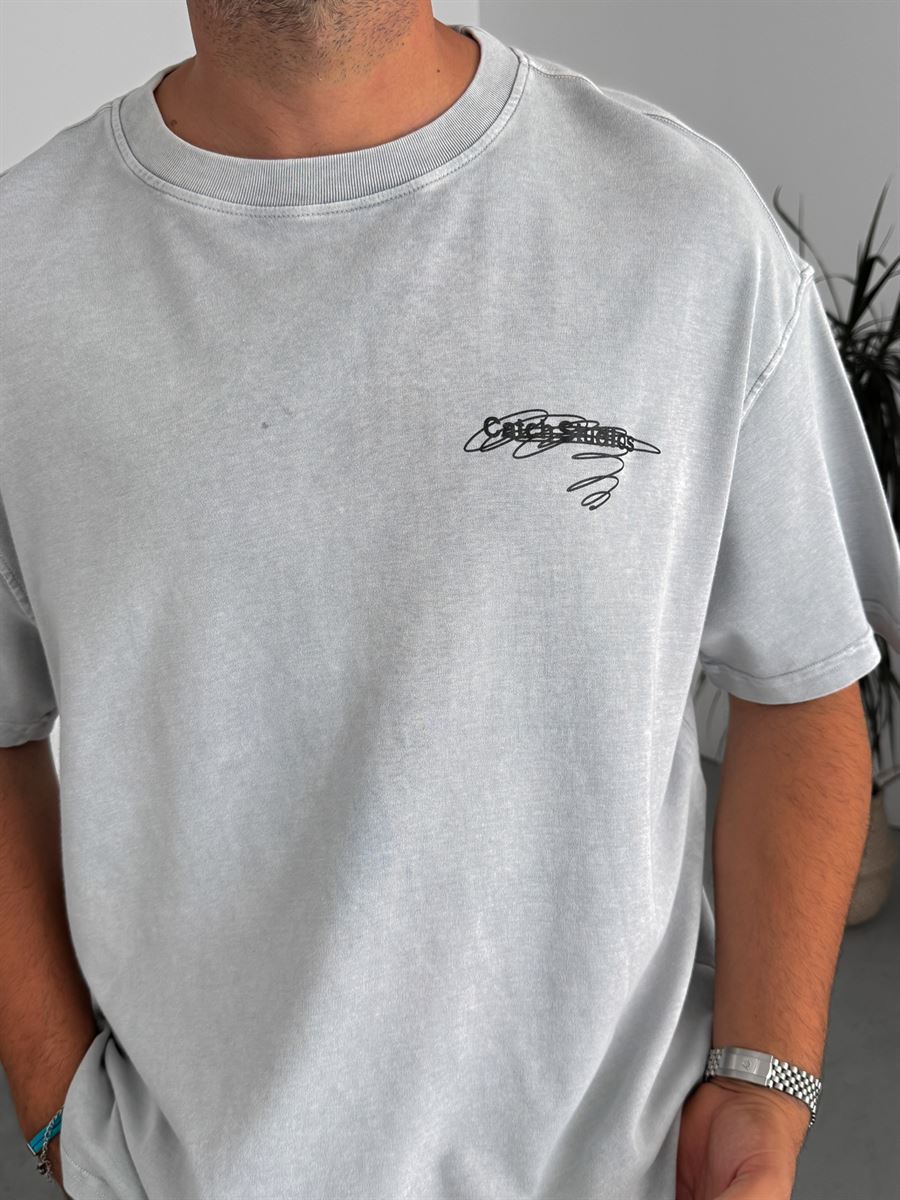 CS Printed Washed T-Shirt
