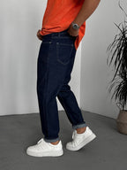 Washed Stitched Boyfriend Jean