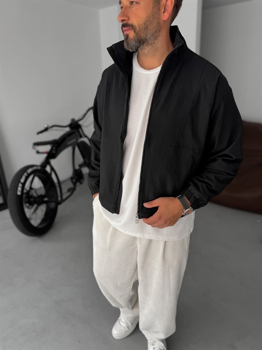 Seersucker Fabric Seasonal Jacket